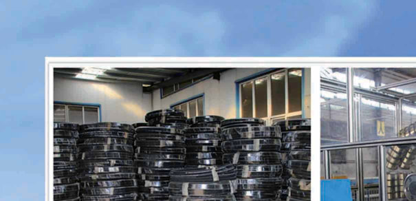 Steel wire braided hydraulic hose coils